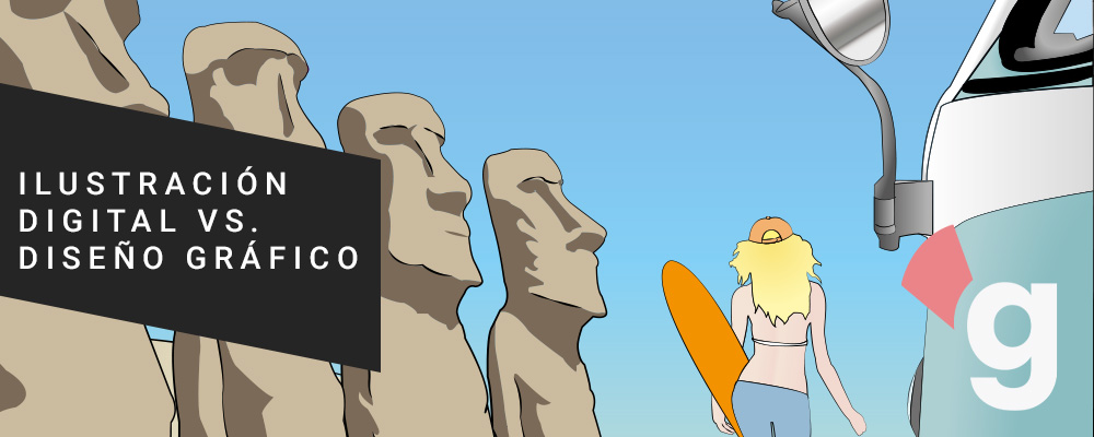 Ilustración digital vs. diseño gráfico | Blog Grava