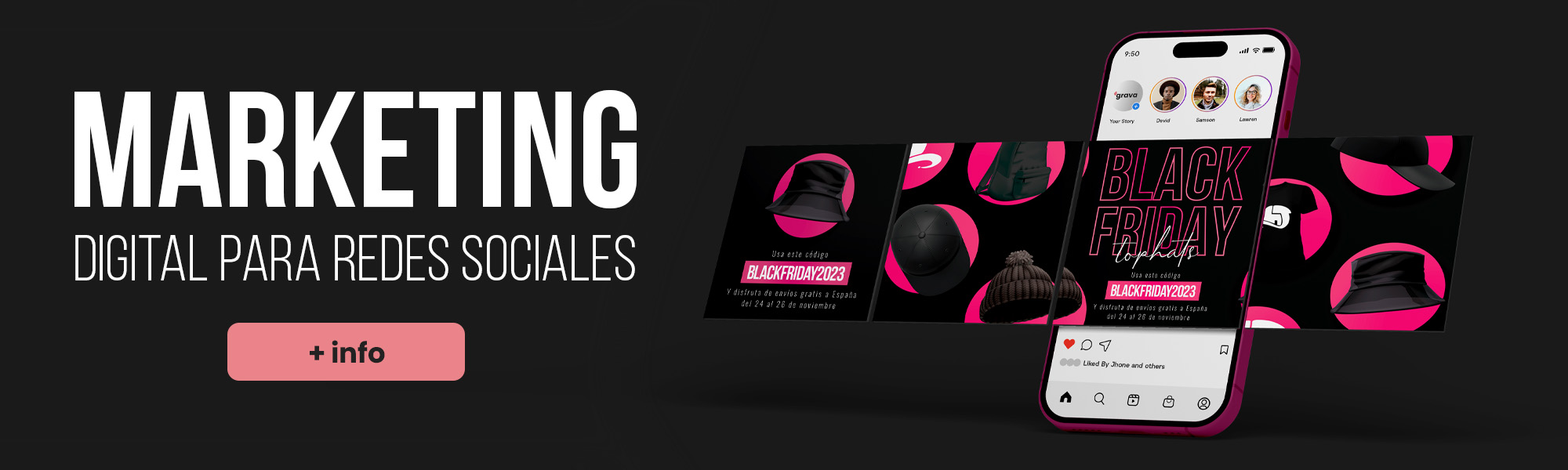 gestión de redes sociales para marketing digital Granollers Estudio Grava