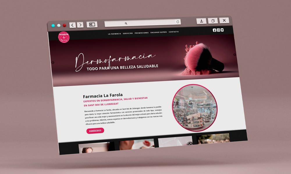 Web Farmacia la Farola | Estudio Grava