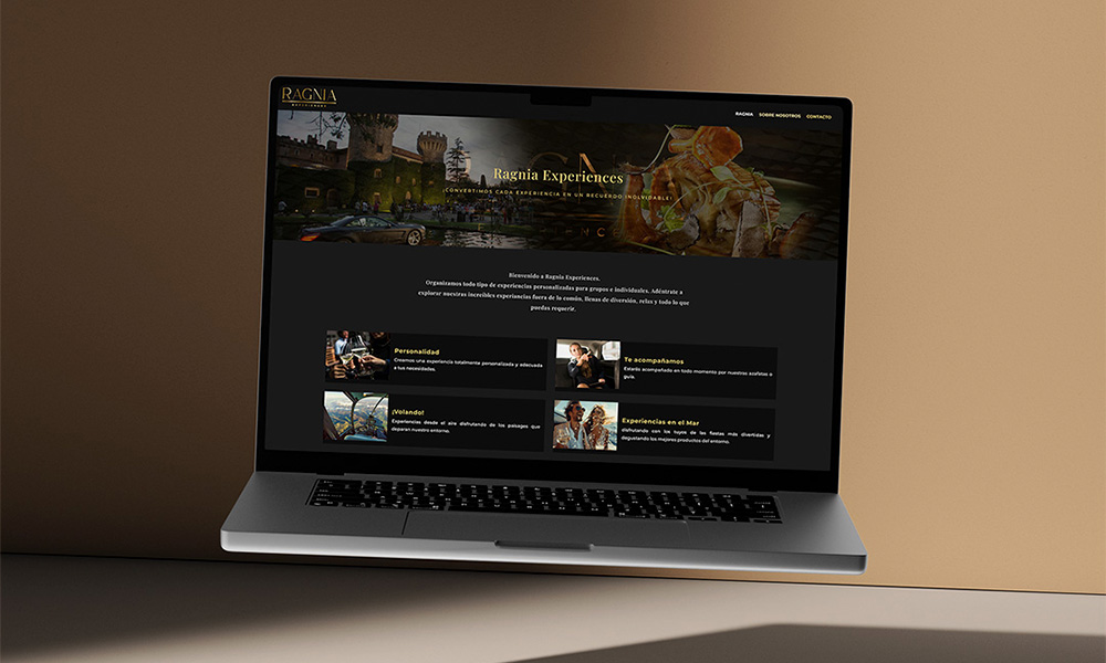 Web Ragnia Experiences | Estudio Grava
